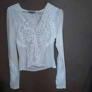Off white sheer blouse